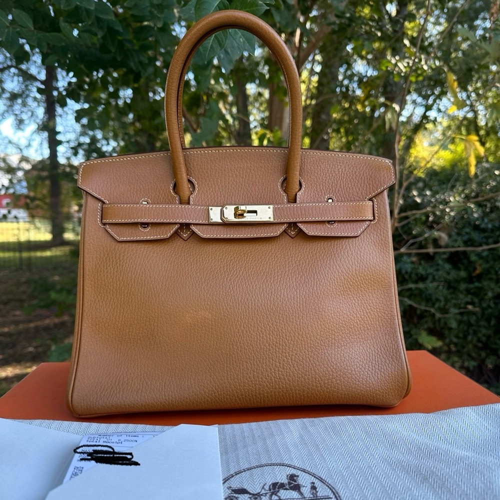 SOLD!

Hermes Birkin 30 gold ardennes